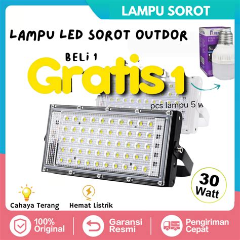 Jual Lampu Led Sorot Lampu Tembak Flood Light Pancaran Sorot Lampu