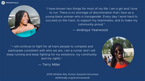 Athlete Ally To Honor Out Trans Student Athletes And Activists Andraya