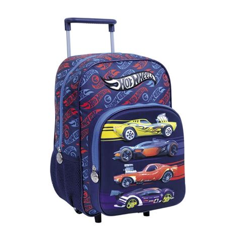 WABRO Hot Wheels Mochila Carro Fast Azul