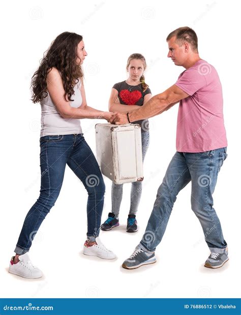 Parents Fighting White Background Stock Photos - Free & Royalty-Free