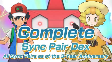 Pokemon Masters Ex All Released Sync Pairs 3 Year Anniversary