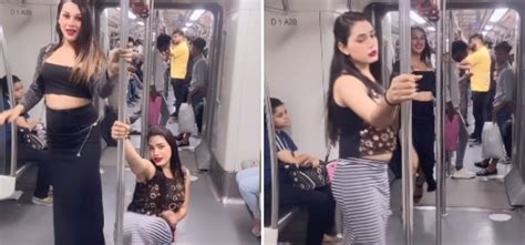 Two Women Dance In The Delhi Metro In A Viral Video Dividing The