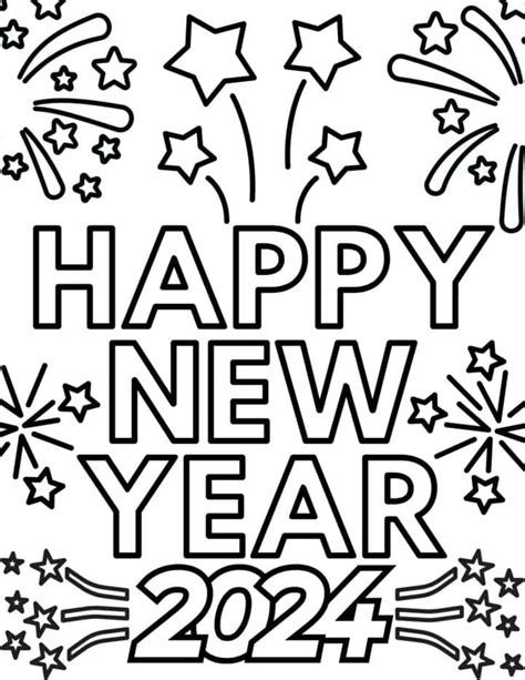 20 Free New Year Coloring Pages For 2024 Prudent Penny Pincher