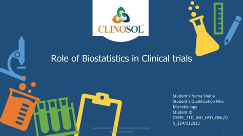 Role Of Biostatistics In Clinical Trials Ppt