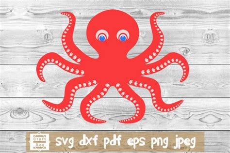 Octopus Svg, Octopus Cut Files Graphic by Craft Box · Creative Fabrica