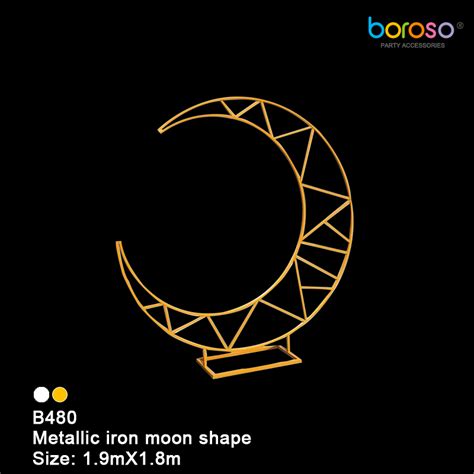 B Metallic Iron White Moon Shape Boroso Group Lagenda Inflator