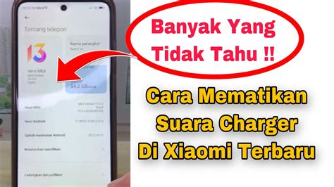 Cara Mematikan Suara Charger Xiaomi YouTube