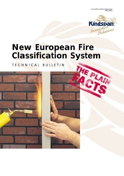 New European Fire Classification System Kingspan Insulation