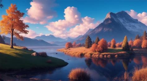 Premium Photo | Animated scenery wallpaper Generative AI