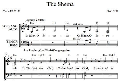 Shema Yisrael (Shema Israel, Sh'ma Yisrael, The Shema) — Presto! It's ...