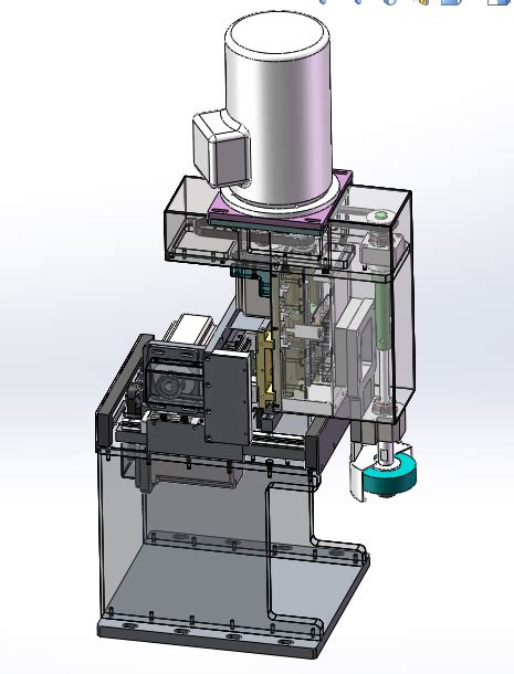 4轴立式抛光机打磨研磨设备3d模型下载三维模型solidworks模型 制造云 产品模型