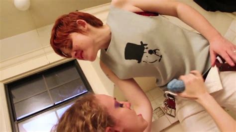 Redhead Fucks Her Cute Girlfriend From Behind With A Strap On From Lesbian In The Kitchen By