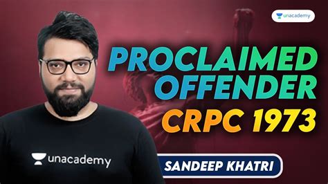 Proclaimed Offender Crpc Sandeep Khatri Unacademy Judiciary