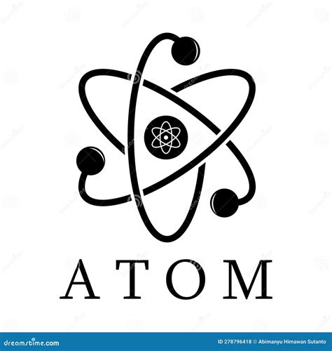 Atom Icon Vector Stock Vector Illustration Of Proton 278796418