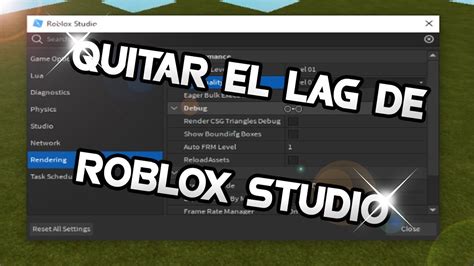 Como Quitar El Lag De Roblox Studio Youtube