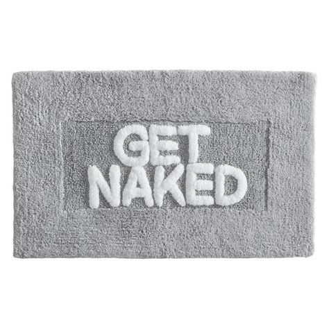 Jean Pierre Novelty Gray In X In Get Naked Cotton Bath Rug