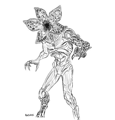 Stranger Things Demogorgon Drawing Image result for demogorgon drawing ...