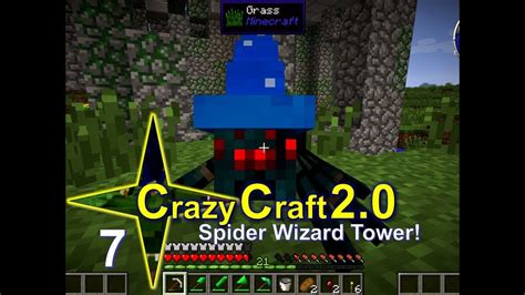 Minecraft Crazy Craft 2 0 Ep 7 Spider Wizard Tower Orespawn