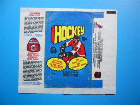 O Pee Chee Nhl Hockey Card Wax Pack Wrapper Tq Bryan Trottier