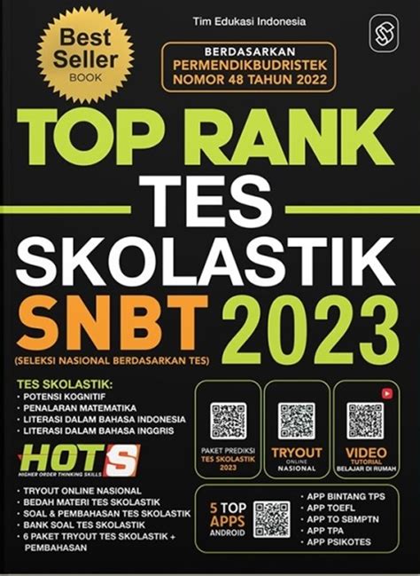 Jual Buku Top Rank Tes Skolastik Snbt Karya Tim Edukasi Indonesia