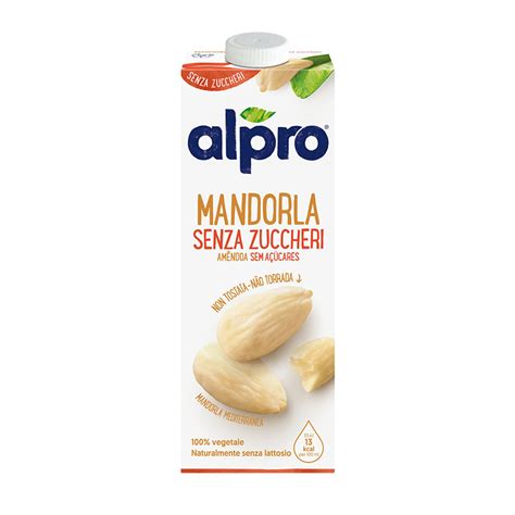 Merende Latte Alpro Bevanda Alla Mandorla Senza Zuccheri 1l Alpro