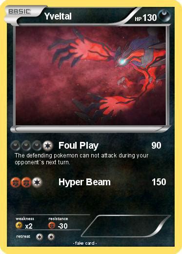 Pokémon Yveltal 1386 1386 Foul Play My Pokemon Card