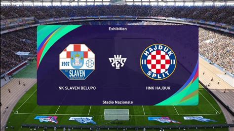 Nh Slaven Belupo Vs Hnk Hajduk Split Pes Prva Liga Uzivo Gameplay