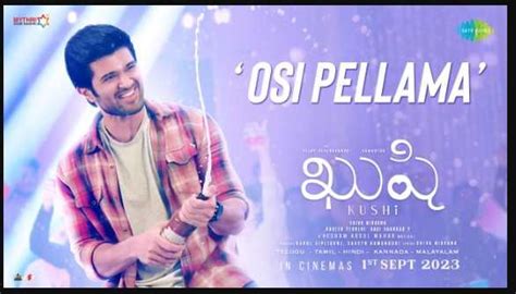 Osi Pellama Song Lyrics Telugu Kushi Rahul Sipligunj