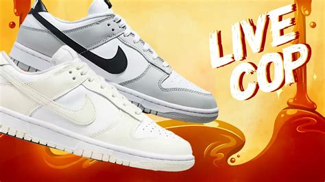 Live Cop Nike Dunk Low Lottery More Dunks Youtube