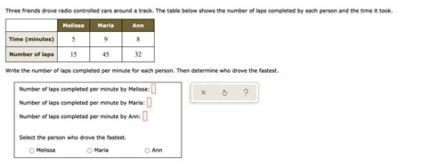 Solved Three Friends Drove Radio Controlled Cars Around Track The