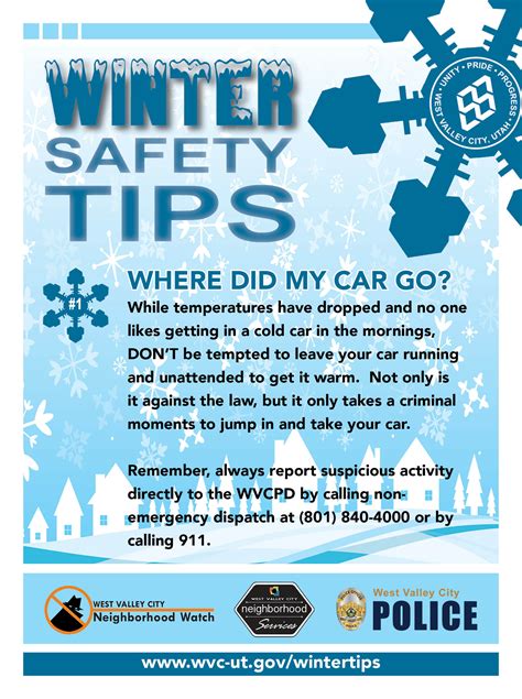 Winter Safety Tips | West Valley City, UT - Official Site