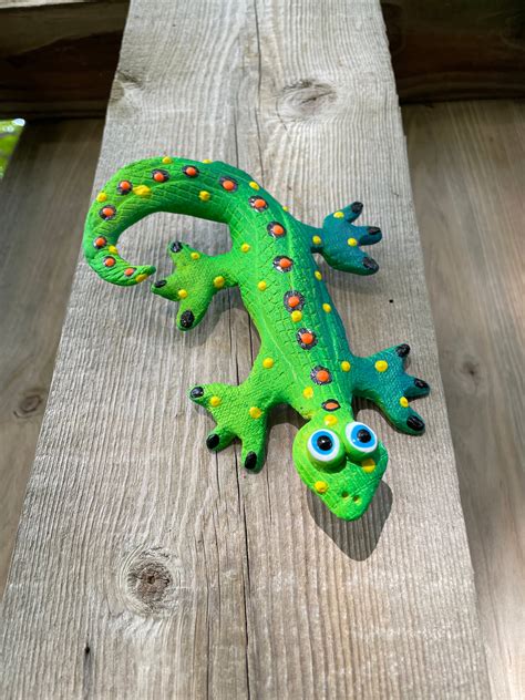 Gecko Lizard Outdoor Wall Decor Tropical Gecko Tree Fence Wall