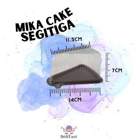 Jual Mika Kue Segitiga Cake Tray Segitiga Mika Mille Crepes Isi