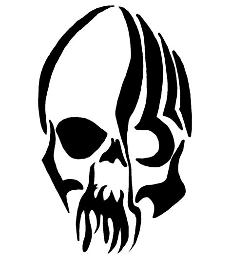 Free Tribal Skull Designs Clipart Best