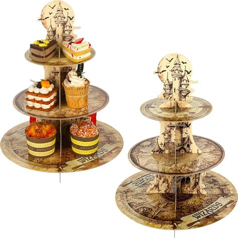 Amazon Tioncy 2 Pieces Wizard 3 Tier Cupcake Stand Wizard Cupcake