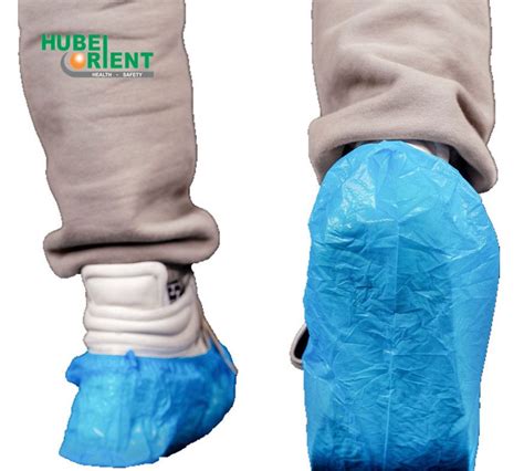 Buy Blue Green Disposable Waterproof Cpe Plastic Shoe Cover From Ammex