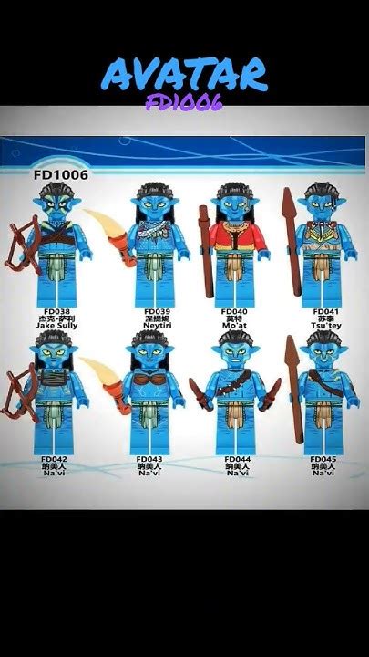 Avatar The Way Of The Water Minifigures Fd1006 Unofficial Lego Avatar