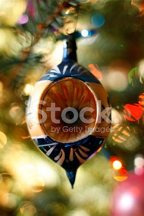 Antique Blown Glass Christmas Ornament - Close-Up Stock Photo | Royalty ...