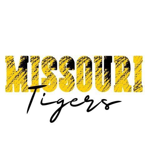 Missouri Tigers Black and Gold Digital Download PNG - Etsy