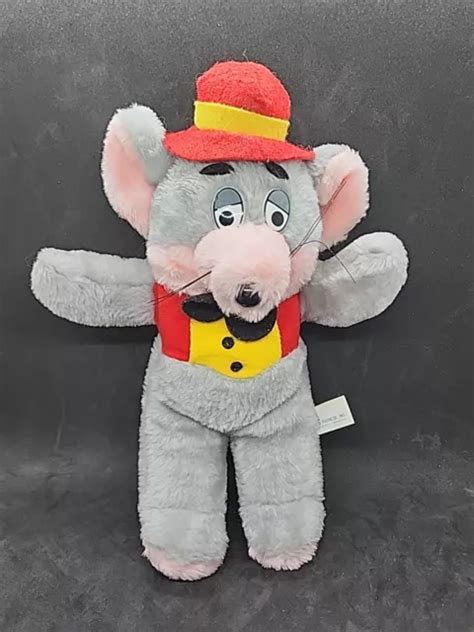 VINTAGE CHUCK E Cheese Showbiz Pizza Mouse Plush 10 Oriental Trading