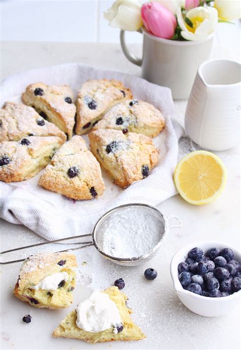 Blueberry And Sour Cream Scones The Sweet And Simple Kitchen Sour