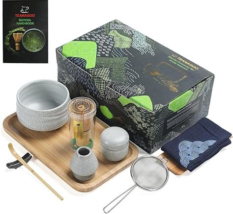 Amazon TEANAGOO Matcha Whisk Set 10 Pcs Matcha Set Matcha Kit For