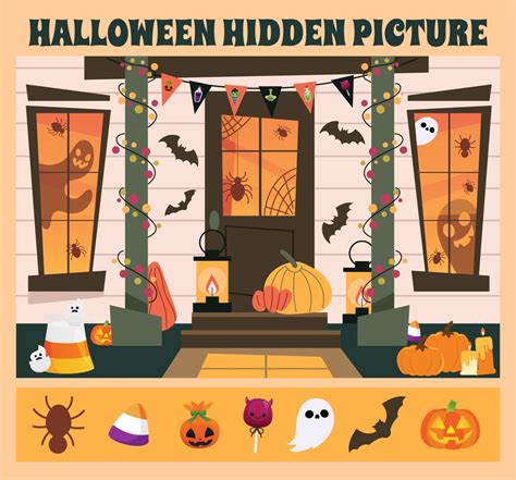 Printable Halloween Hidden Objects