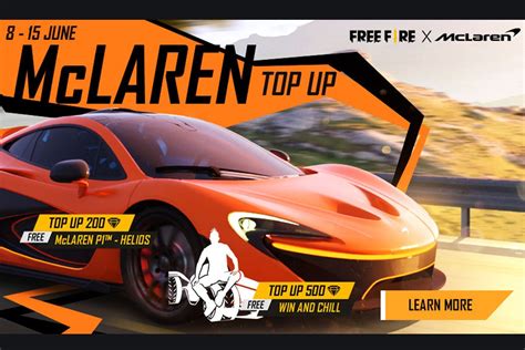 Garena Free Fire Garena Comes Up With Free Fire Mclaren Top Up Event