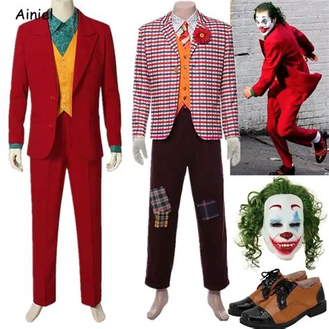 2019 Joker Origin Movie Cosplay Joaquin Phoenix Arthur Fleck Costume