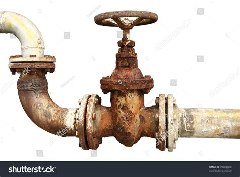 Old Rusty Industrial Tap Water Pipe Stock Photo 99487808 Shutterstock