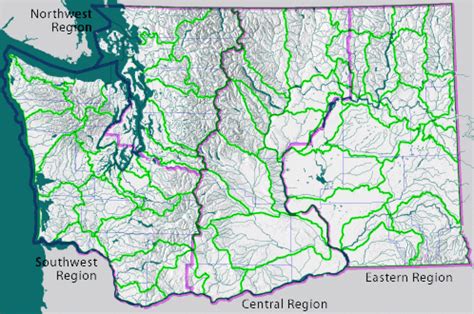 Washington State Flow Monitoring Network | Map-Based River And With ...