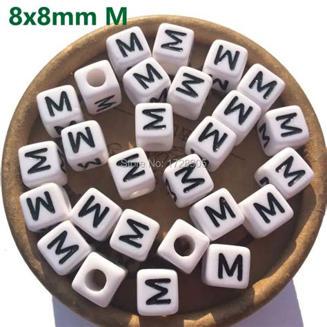 Abc Perlen Buchstaben Perlen Acryl Alphabet Mm Pcs Mm Plastic