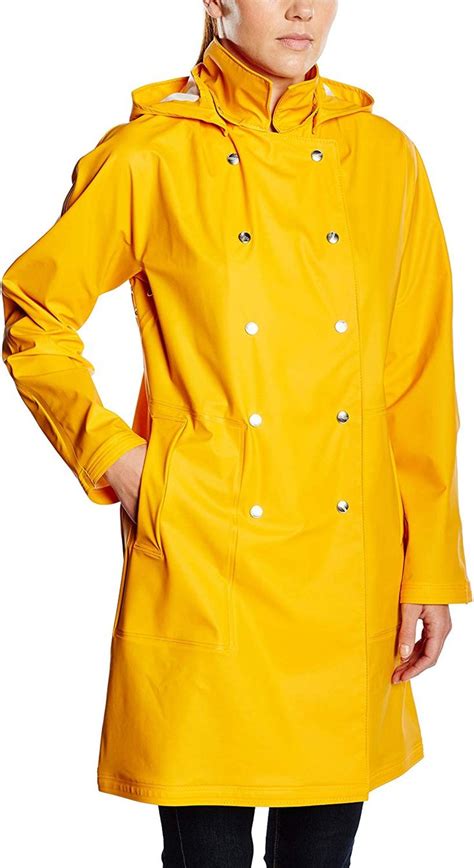 66 North Iceland Damen Regenmantel Laugavegur Rain Coat Retro Yellow