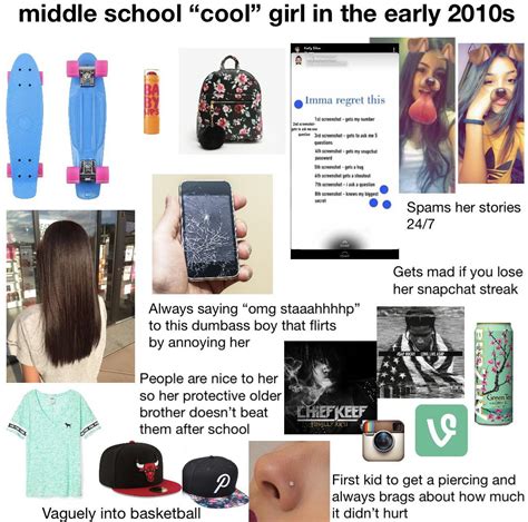 Middle School “cool” Girl In The Early 2010s Starterpack R Starterpacks Starter Packs